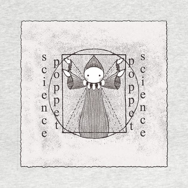 Vitruvian Poppet in Black and White by LisaSnellings